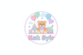 Create a cute, playful logo for a kids’ product store named ‘Kak Syir’. Include colorful baby toys, teddy bears, and balloons. Use pastel colors, white background, soft and friendly design, modern and minimalistic style, high resolution, easy to read for a Shopify brand logo.”